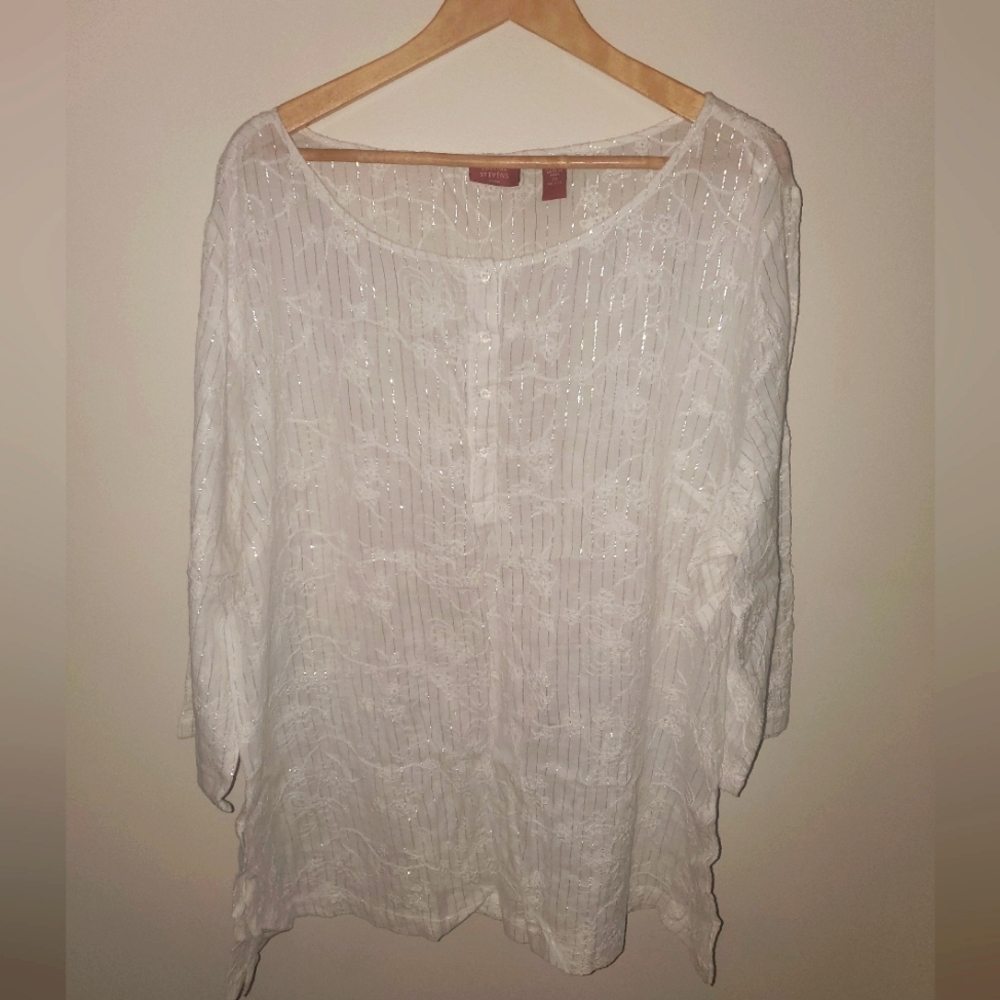 VALERIE STEVENS 3/4 sleeve shirt